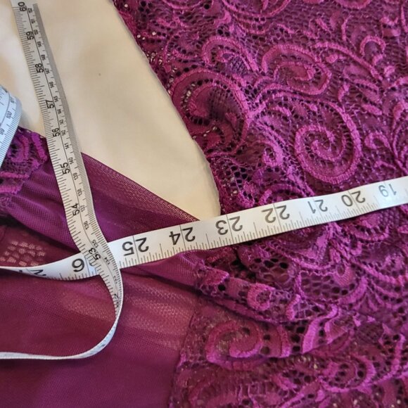 Lane Bryant Lace Bell Sleeve Dress Purple Womens Plus Size 18/20 Purple - Picture 11 of 13